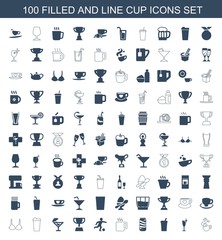 100 cup icons