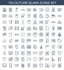 100 blank icons