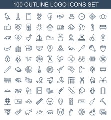 100 logo icons