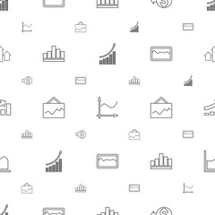 increase icons pattern seamless white background
