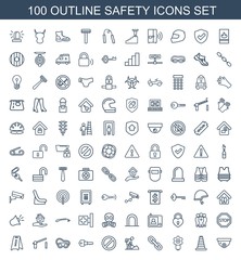 100 safety icons