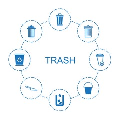 trash icons
