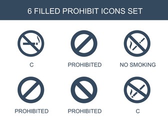 6 prohibit icons
