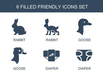 6 friendly icons
