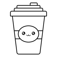 plastic cup container kawaii character