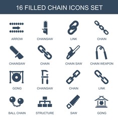 16 chain icons