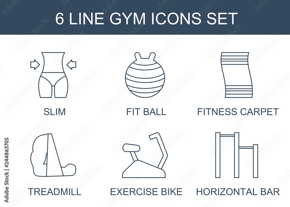 Poster gym icons