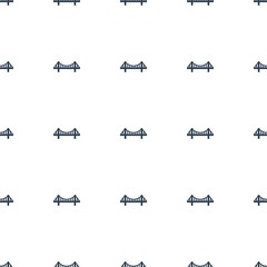 bridge icon pattern seamless white background
