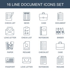 16 document icons