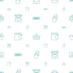 commerce icons pattern seamless white background