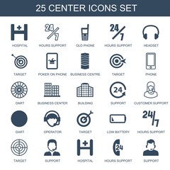 center icons
