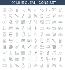 100 clean icons