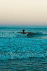 Blue surfer
