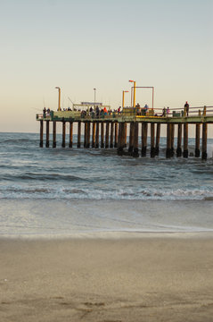 Blue pier