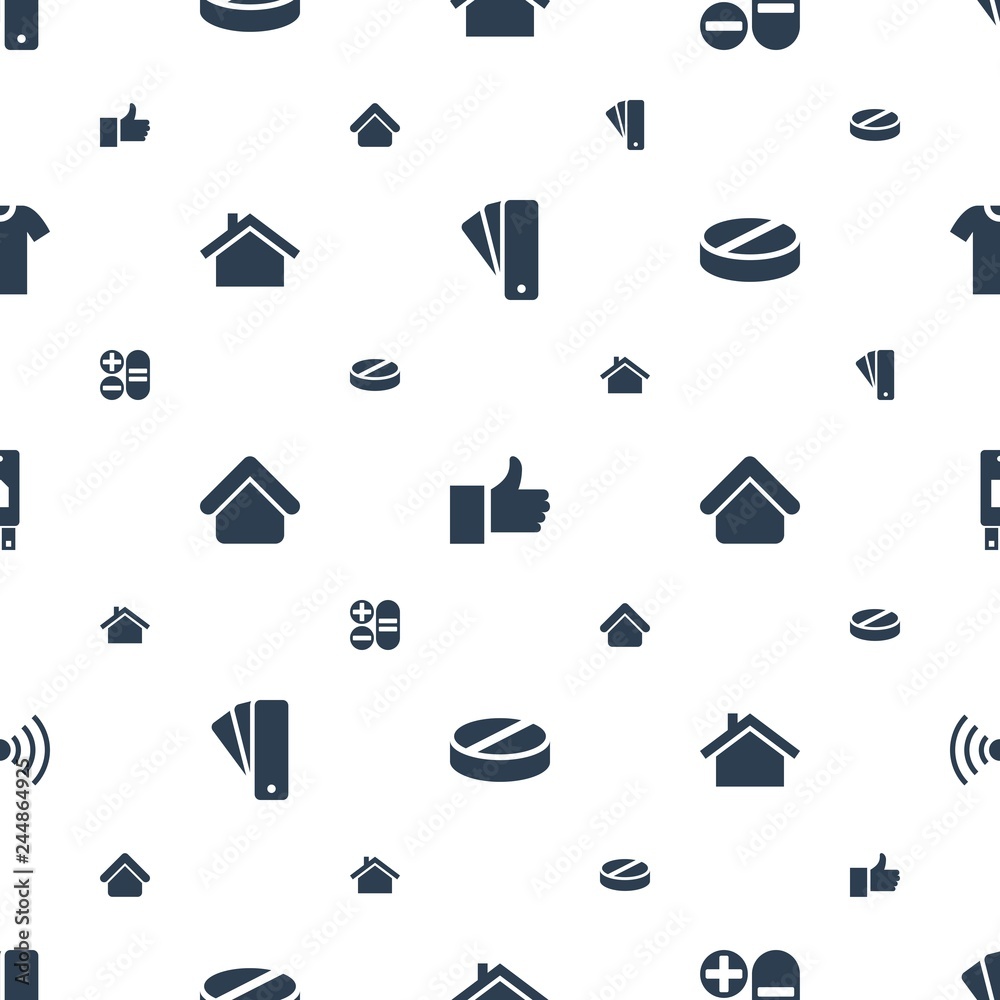Poster website icons pattern seamless white background