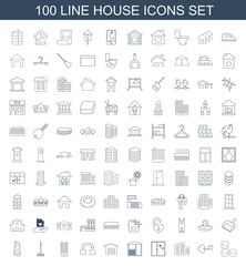100 house icons