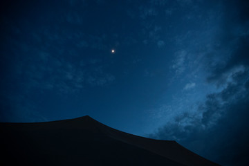 moon over tent zambia