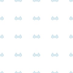 Naklejka na ściany i meble bridge icon pattern seamless white background