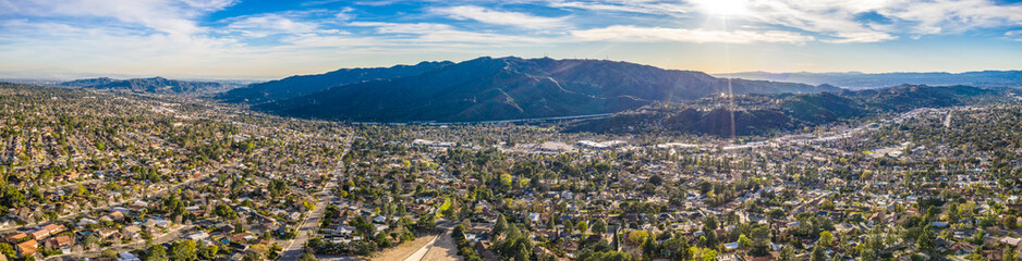 Burbank Glendale Los Angeles Hollywood Hills Aerial