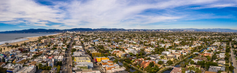 Fototapeta na wymiar Los Angeles aerial drohnen panorama Bild