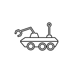 moon-rover icon. Element of Space for mobile concept and web apps icon. Thin line icon for website design and development, app development