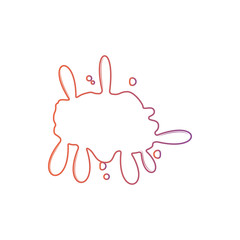 grapefruit splash icon. Element of splash for mobile concept and web apps icon. Thin line icon for website design and development, app development