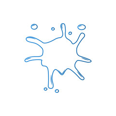 water splash icon. Element of splash for mobile concept and web apps icon. Thin line icon for website design and development, app development