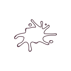 blackberry splash icon. Element of splash for mobile concept and web apps icon. Thin line icon for website design and development, app development