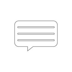 text message icon. Element of cyber security for mobile concept and web apps icon. Thin line icon for website design and development, app development