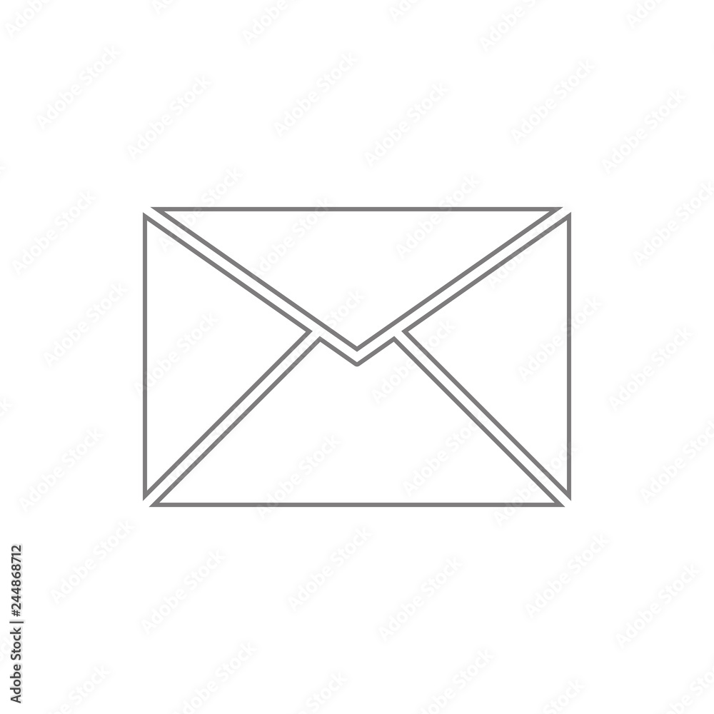 Poster mail icon. element of web, minimalistic for mobile concept and web apps icon. thin line icon for web