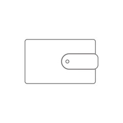 Wallet icon. Element of cyber security for mobile concept and web apps icon. Thin line icon for website design and development, app development