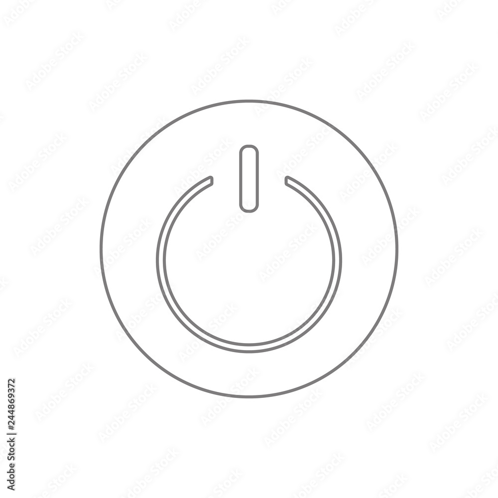 Fototapete start icon. element of cyber security for mobile concept and web apps icon. thin line icon for websi