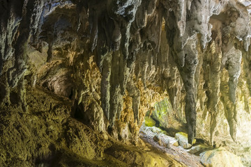 Fototapeta na wymiar stalactite stalagmite nature river cave 