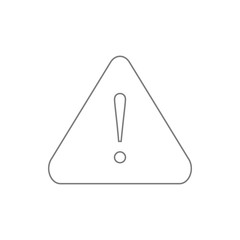 attention sign with exclamation mark icon. Element of cyber security for mobile concept and web apps icon. Thin line icon for website design and development, app development