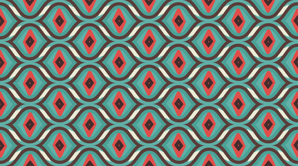 Seamless pattern geometric. Delicate beautiful ornament. Geometric fashion fabric print. 
Seamless vector pattern.