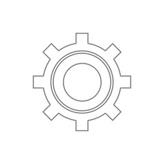 setting icon. Element of cyber security for mobile concept and web apps icon. Thin line icon for website design and development, app development