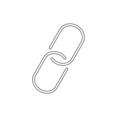 clip icon. Element of cyber security for mobile concept and web apps icon. Thin line icon for website design and development, app development