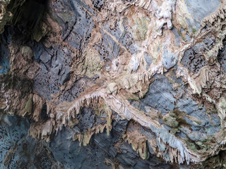 Stalactites surface, natural background
