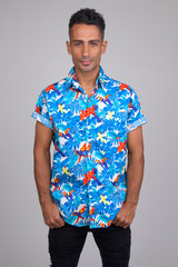 Fototapeta premium Portrait of young handsome Persian tourist man