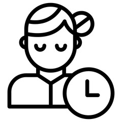 Time management vector icon illustration