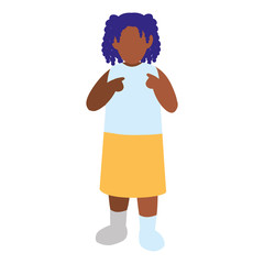 beautiful little black girl character