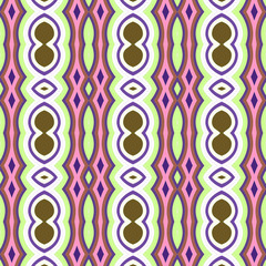 Seamless background pattern with a variety of multicolored lines.