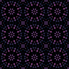 Seamless abstract pattern background with a variety of colored circles.