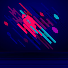 Modern vector sport illustration with football ball in alternative style.