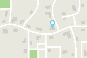 Generic street view map, vector illustration