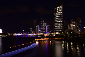 Obraz premium 夜景、ブリスベン