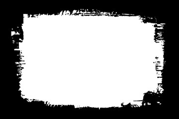 Abstract Decorative Black & White Edge. Type Text Inside, Use as Overlay or for Layer Mask	