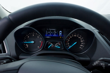 illuminated dashboard gauges speedometer car