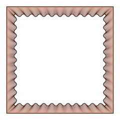 abstract photo frame with guilloche effect, vector frame with watermark protective lines