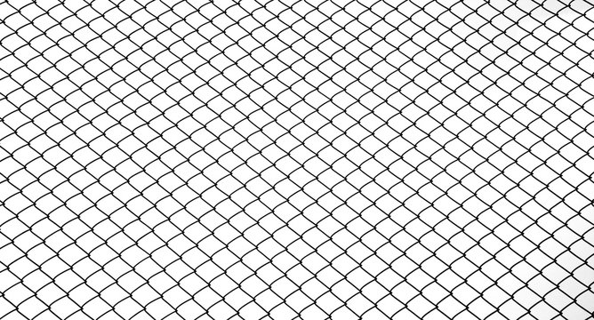 Texture the cage metal net on white background